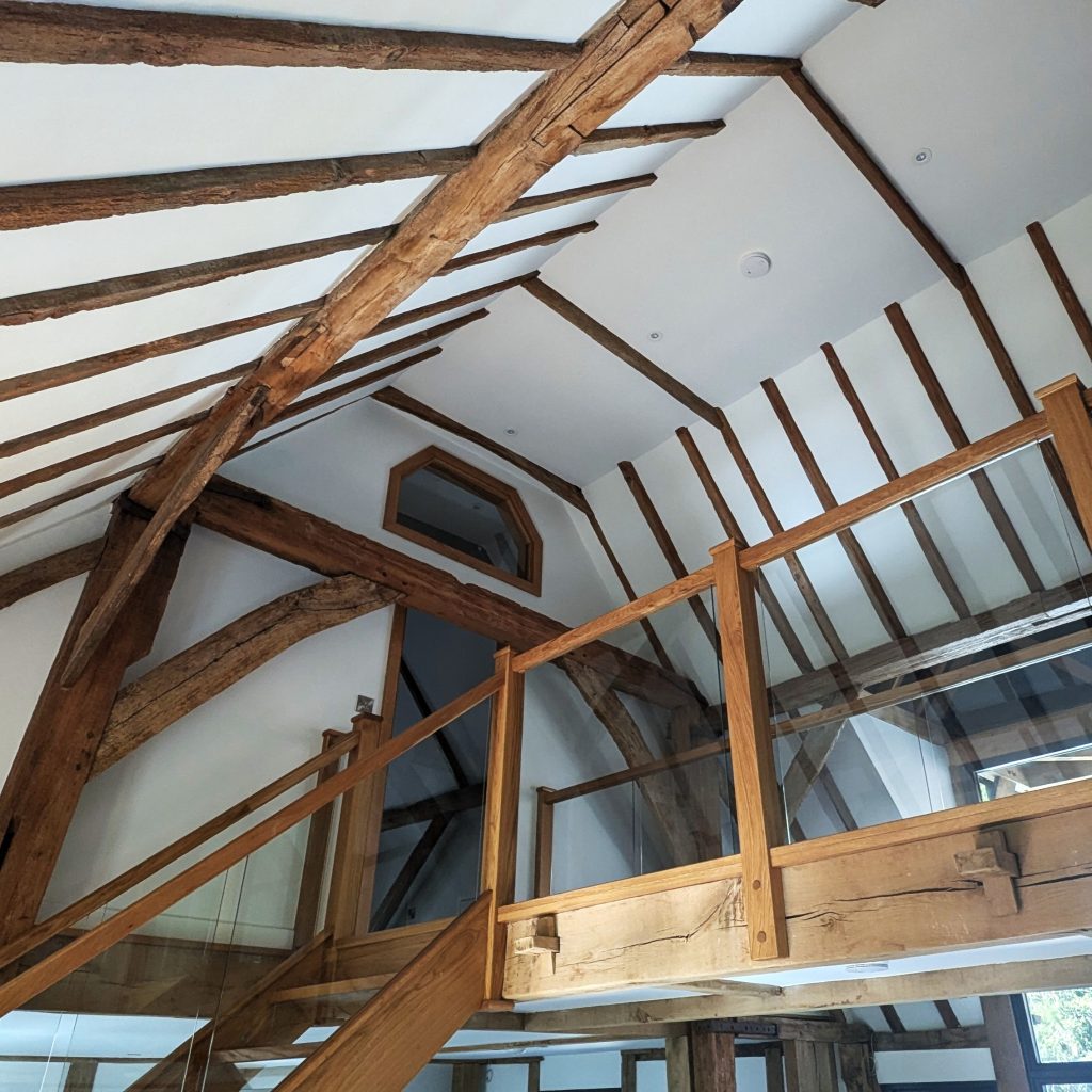south lodge barn stelling minnis interior listed building