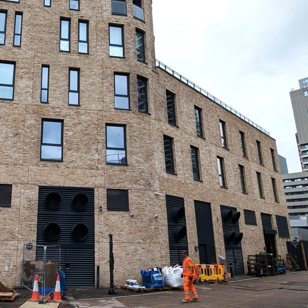 poplar data centre london construction exterior