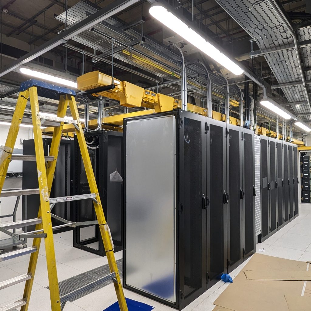 poplar data centre london construction interior