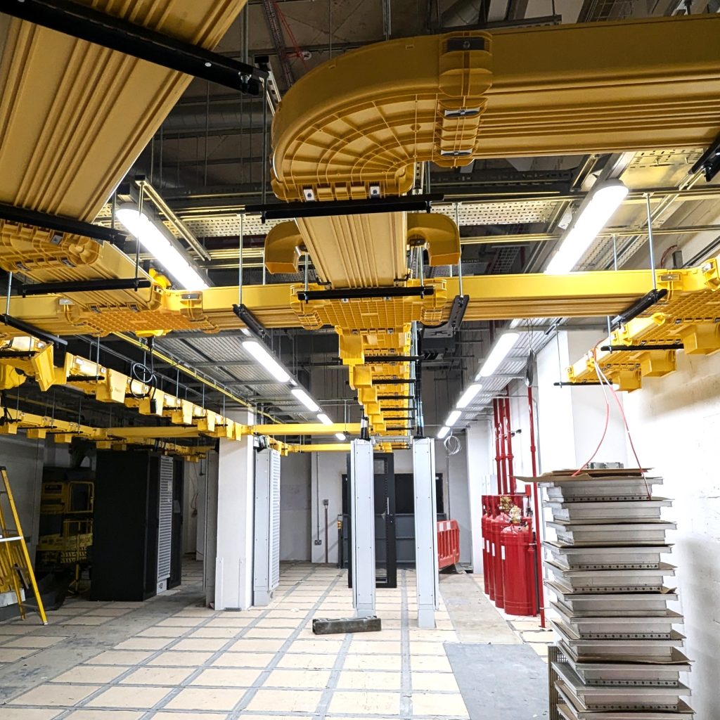 poplar data centre london construction interior