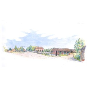 great higham farmyard design sketch elevations